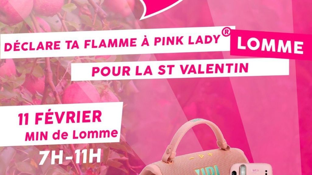 Pink Lady fait une animation sur le marché de Gros Euralimentaire